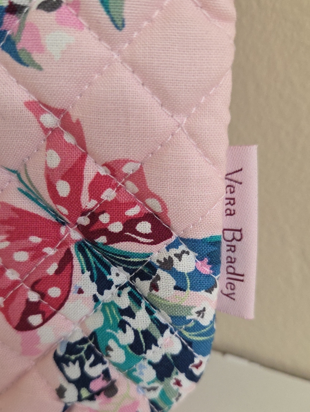Vera Bradley Pink Floral Quilted Crossbody Bag - Picture 2 of 5